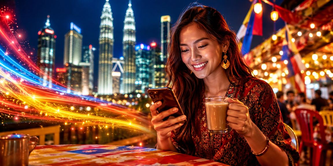 Pengguna di Kuala Lumpur mengakses tetapan kawalan diri platform 696 melalui telefon bimbit dengan selamat